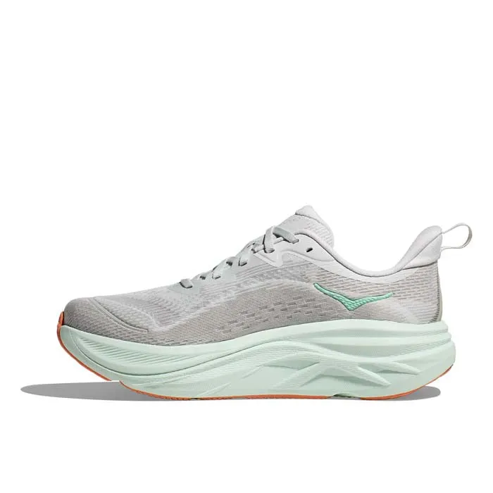 Womens Hoka Skyflow in Cosmic Grey/Seafoam Ground Contact Technology stability - focused running shoes