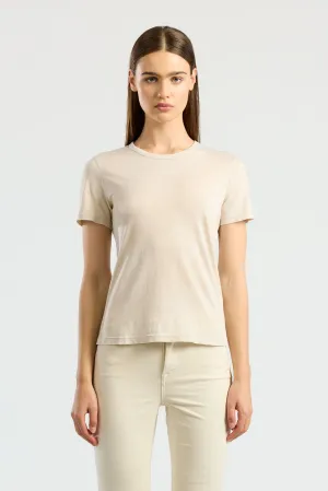 Daily Style Trend Garment Washed Texture Standard Tee