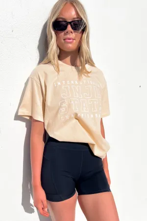 Everyday Top State International Tee Beige