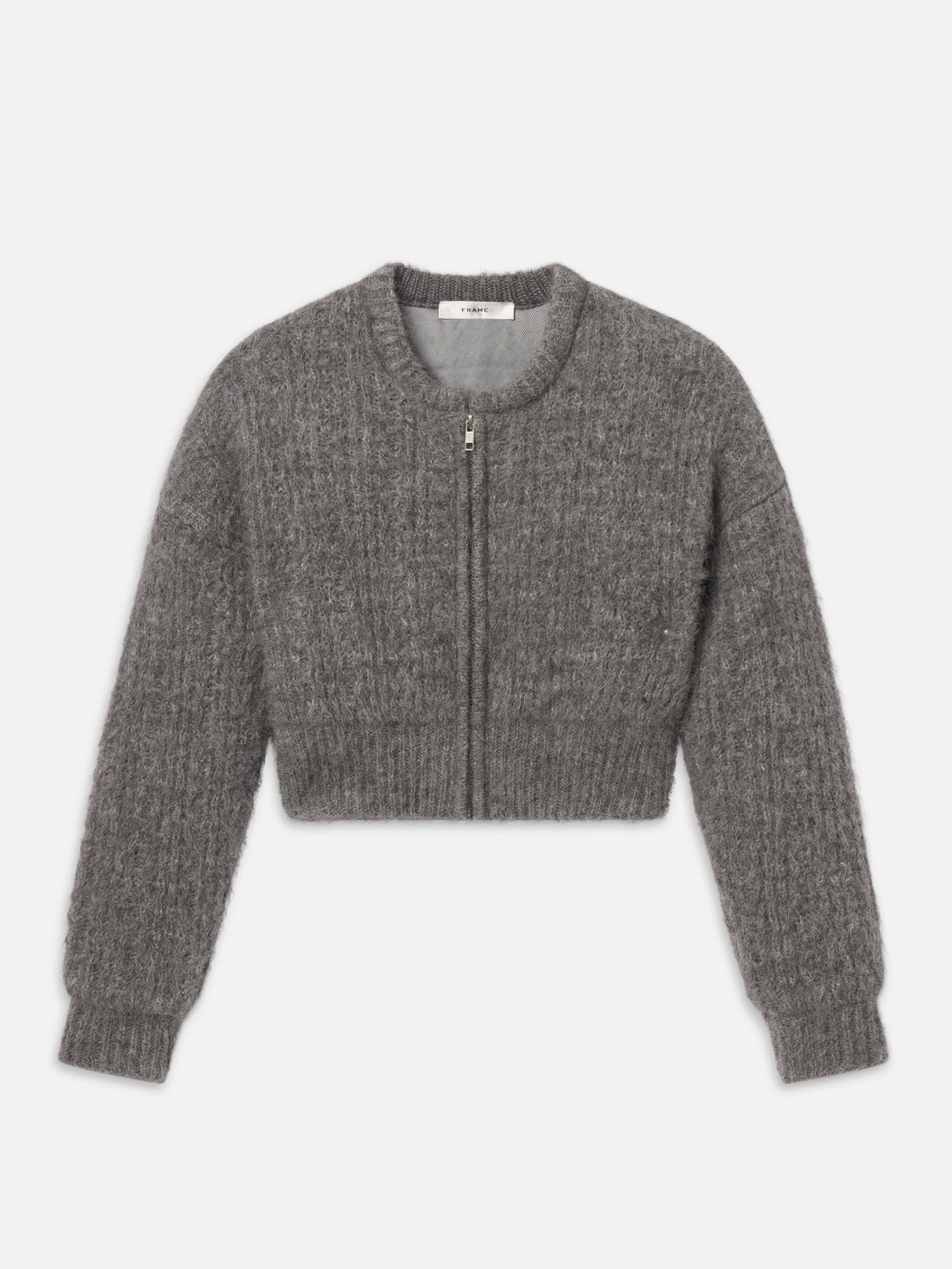 The Plush Bomber -- Dark Heather Grey QuickDry Fabric Neat Look