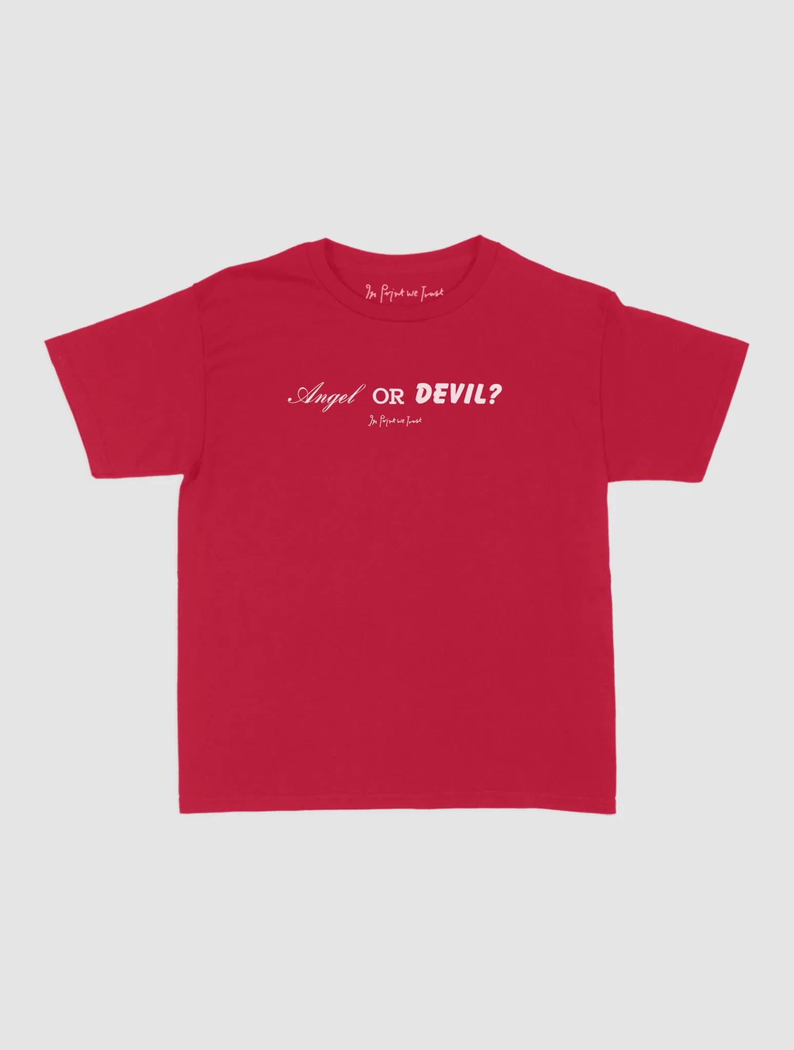 angel or devil baby tee Soft and Stylish Modern Trend Look