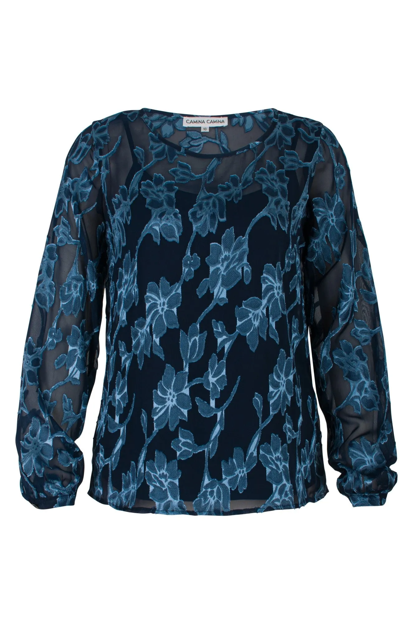 TOP | Midnight Flower | 0040B1 StretchableMaterial EcoFriendlyDyeProcess