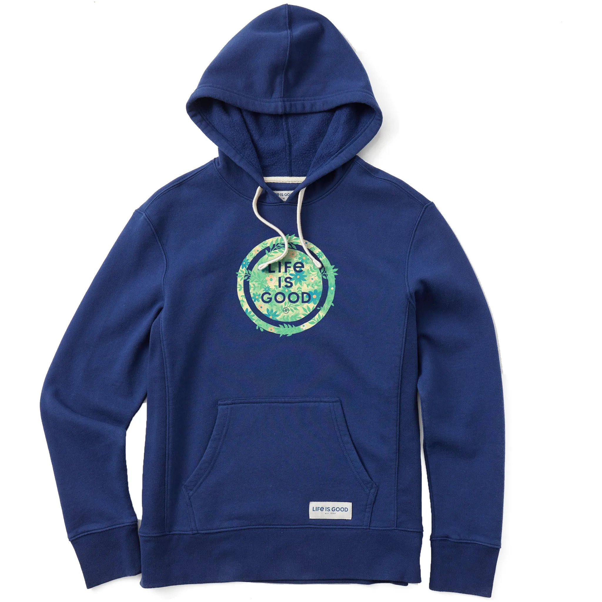 goes with skirts Women's Branded Floral Coin Simply True Fleece Hoodie