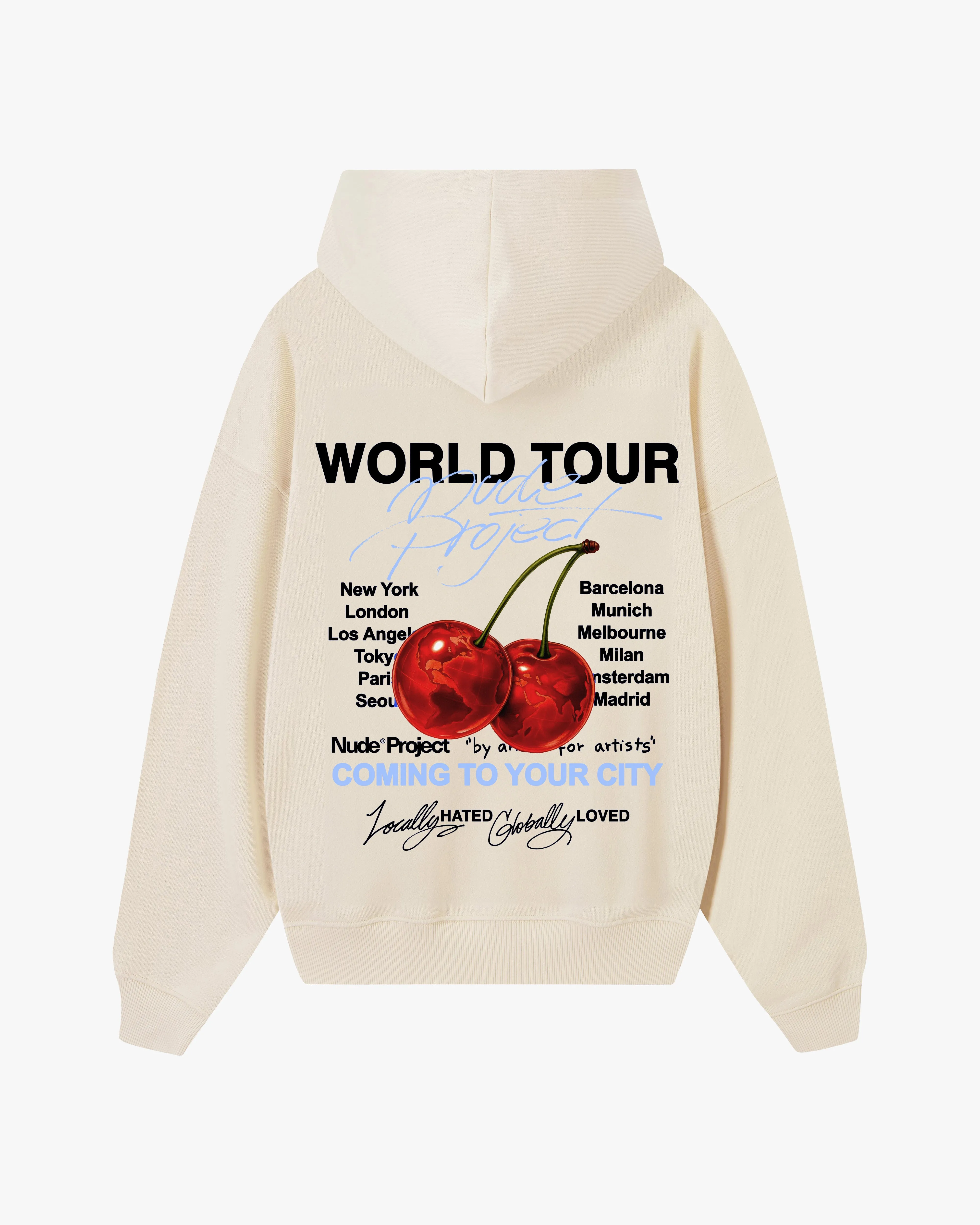 Nude Tour Hoodie Marshmallow Simple Wear