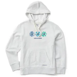 Women's Three Painted Daisies Simply True Fleece Hoodie Odor Free product urban style quotient