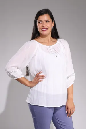 ReinforcedStitching Top | WHITE | 8826C1