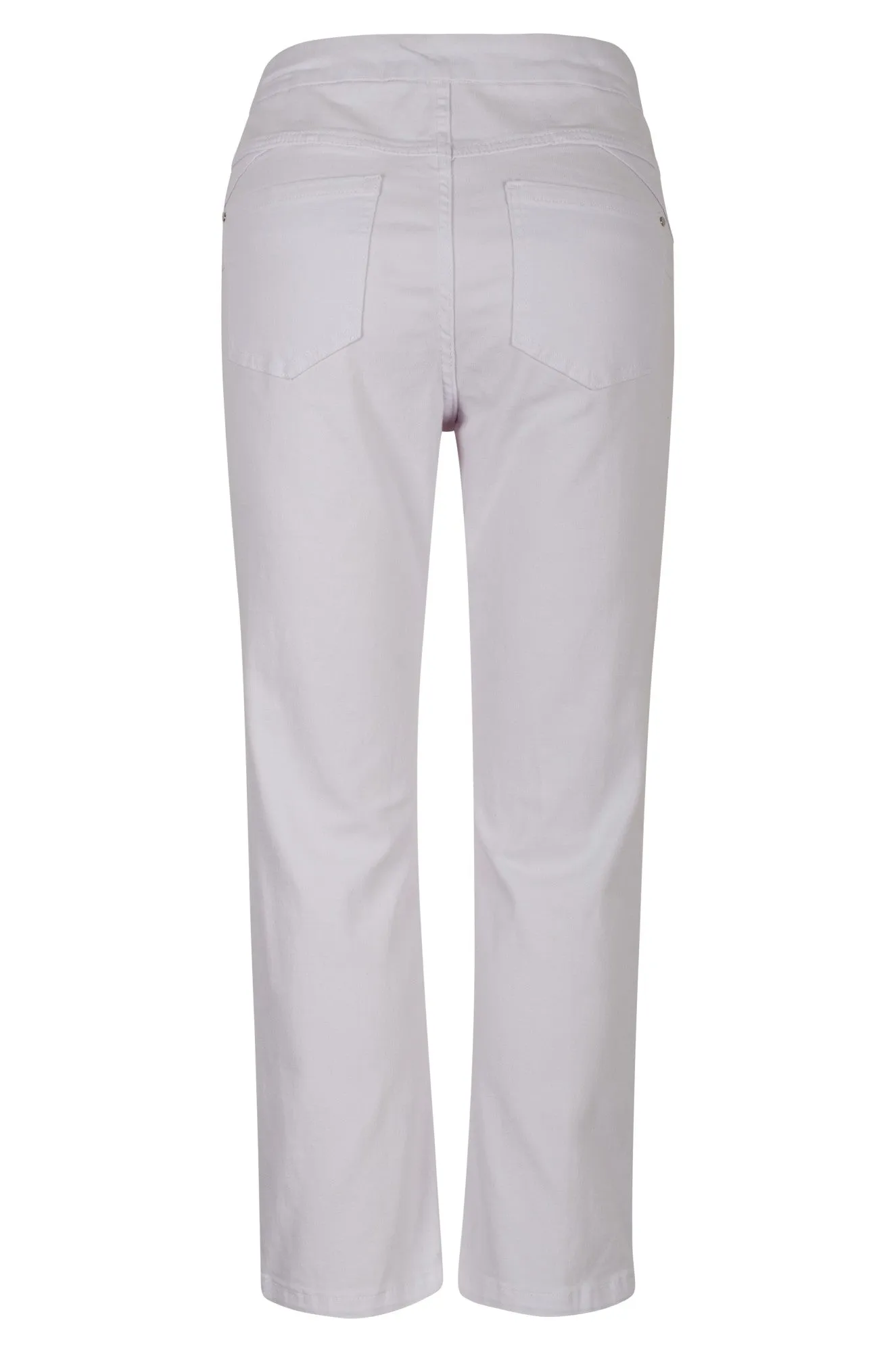 Water Resistant Finish Outdoor activities Stretch Cotton blend Capri Jeans | WHITE | 6924A1