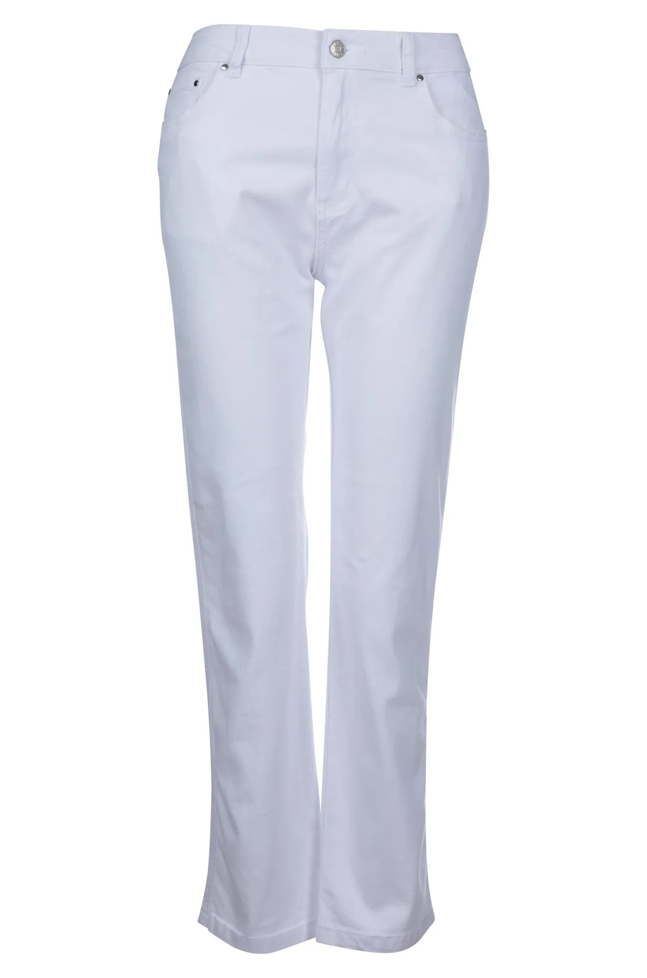 Stretch Cotton blend Short Jeans | WHITE | 6925A1 MultiPocket