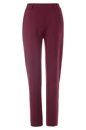 Stretch Crepe Short Pants | Berry | 8222ZZ Soft Texture