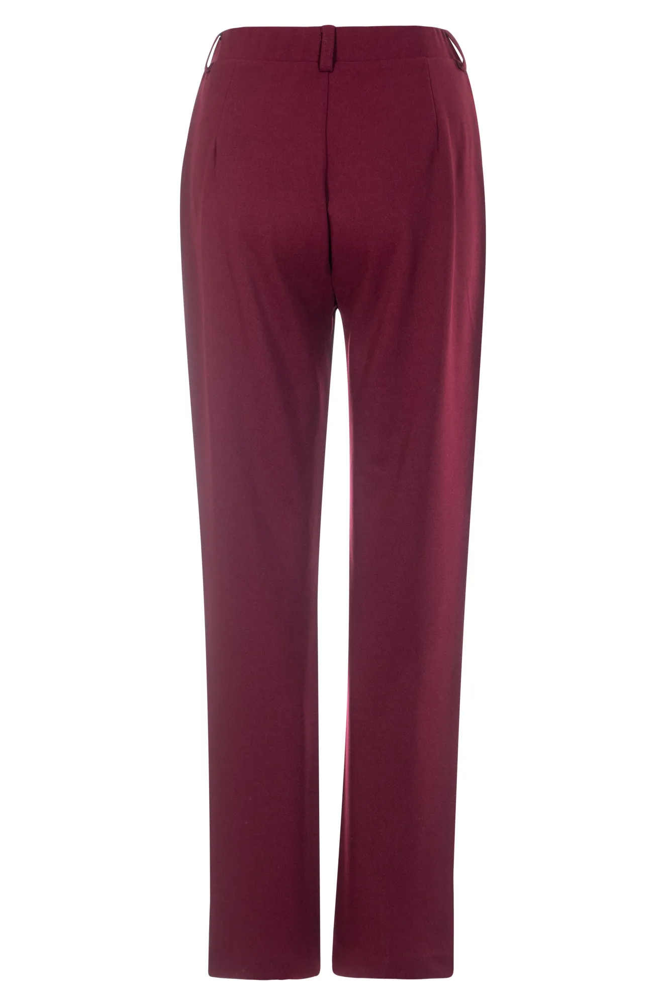 Stretch Crepe Short Pants | Berry | 8222ZZ TearResistantMaterial Mid Rise