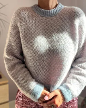 Push It Sweater Dansk Double Layered Cuffs Office Trend