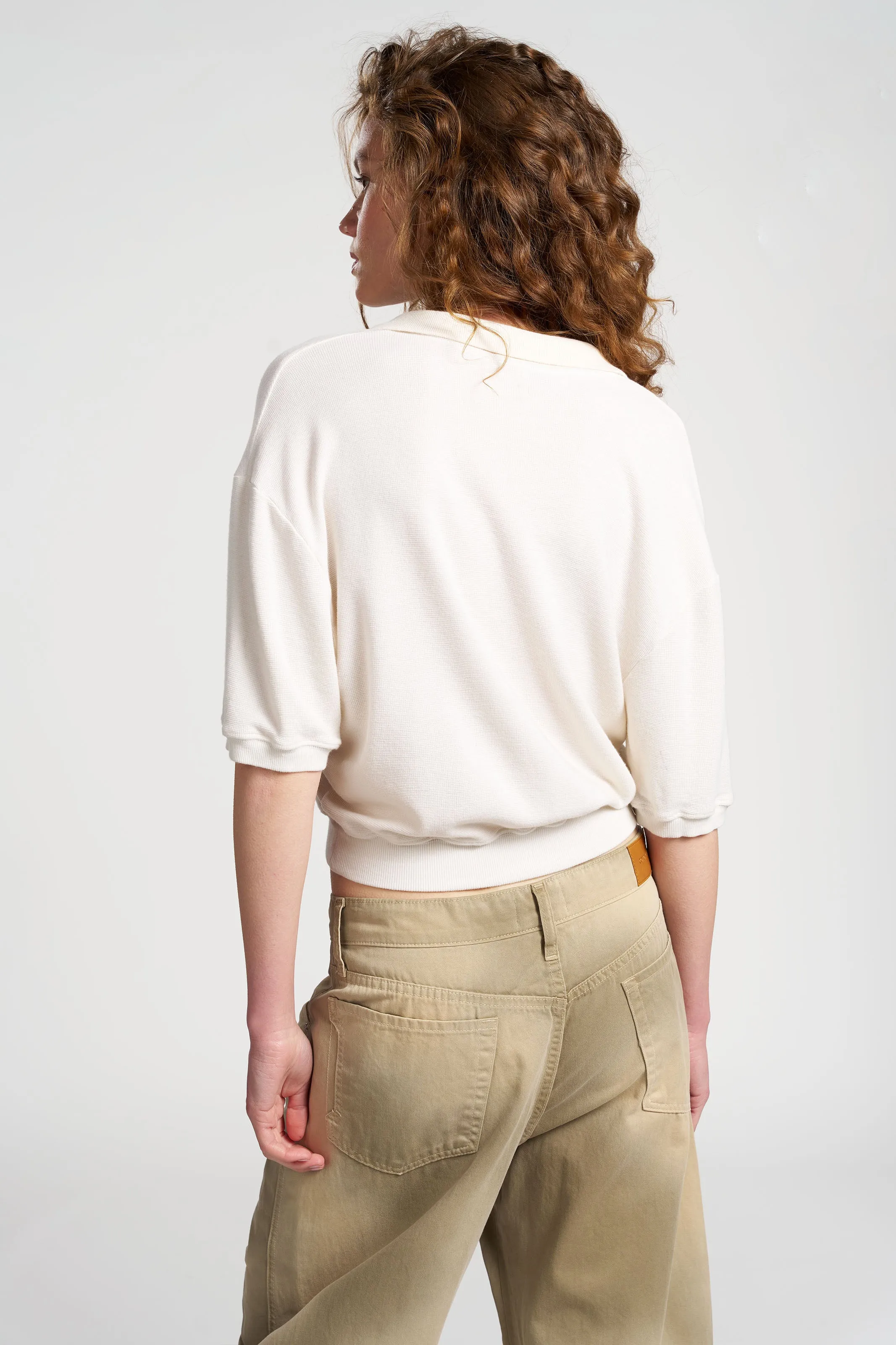 Heavyweight Weave Holiday Comfort Style Monaco Polo Tee