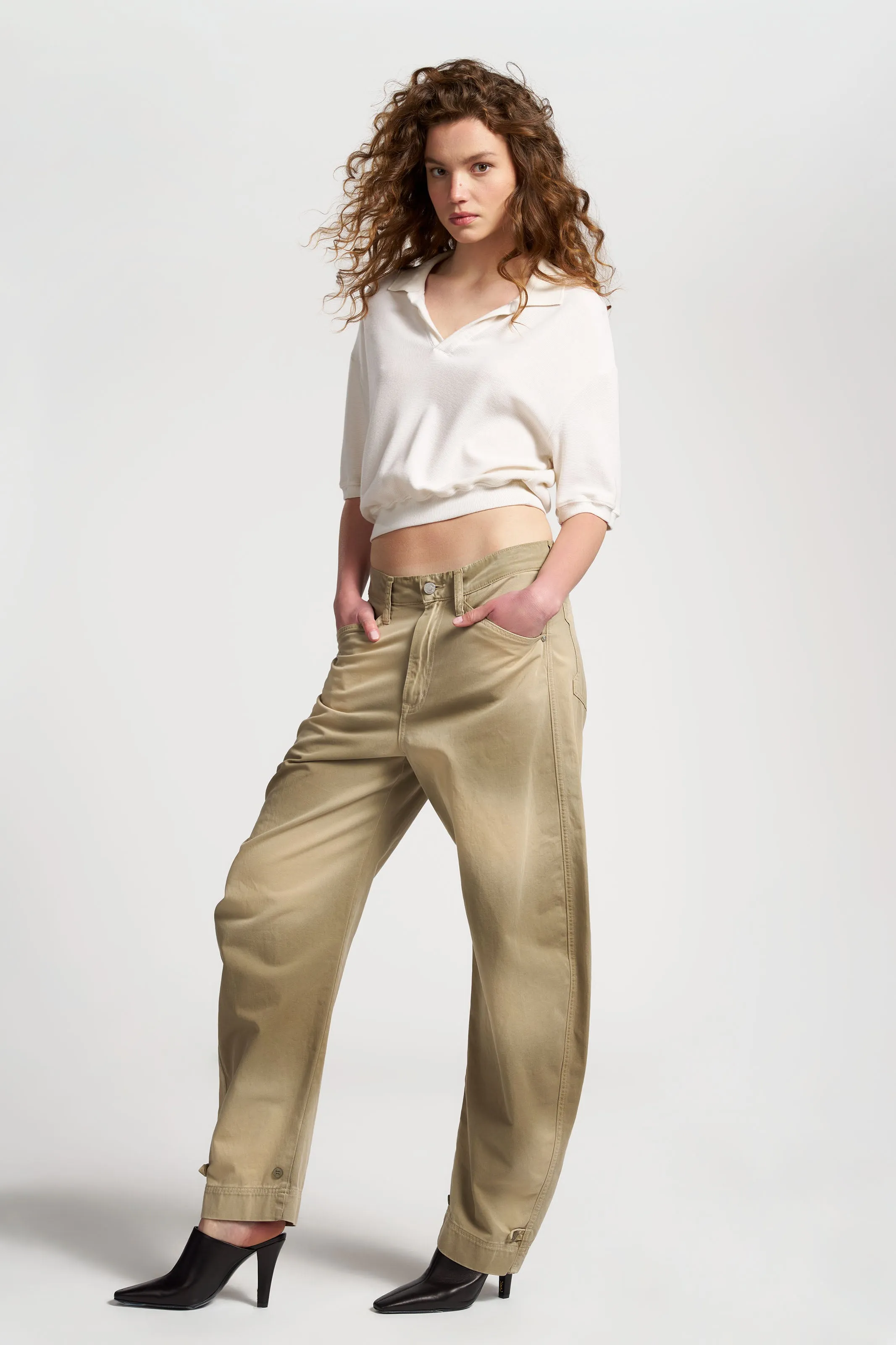 Ethically Sourced Material long sleeved Monaco Polo Tee