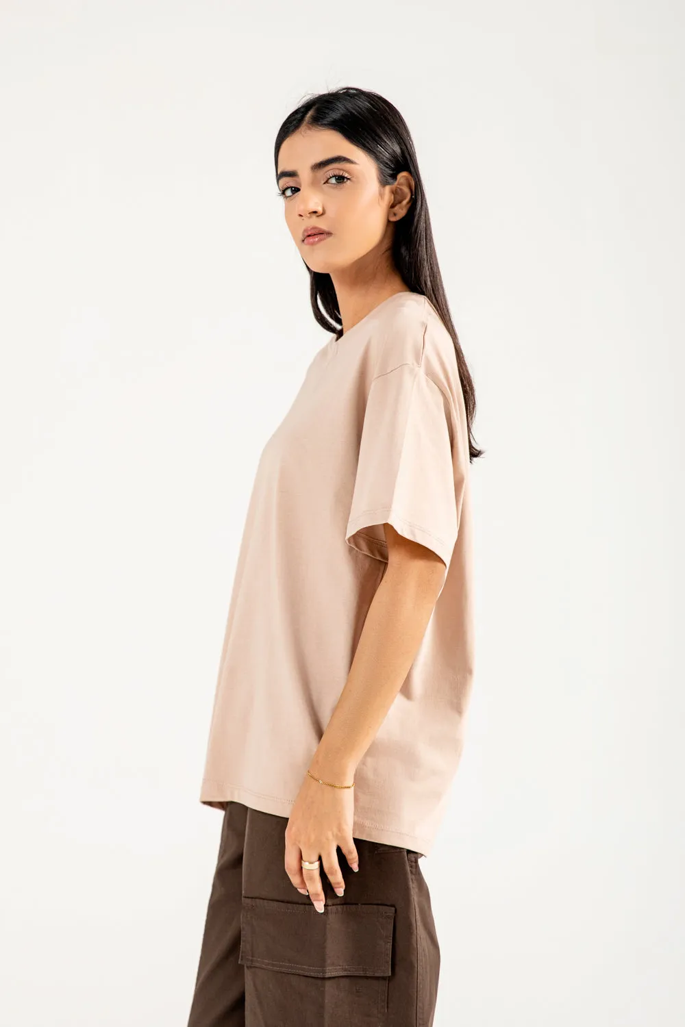 Daily Fashion AntiBacterialTreatment OVERSIZED SHIRT WITH SLEEVE DETAIL
