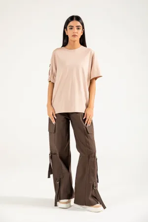 OVERSIZED SHIRT WITH SLEEVE DETAIL Minimal Comfort