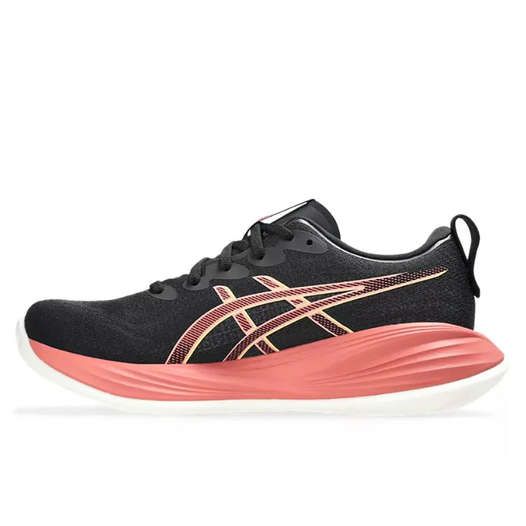 hip - hop dance shoes Womens Asics Gel-Cumulus 27 in Black/Orange Glow