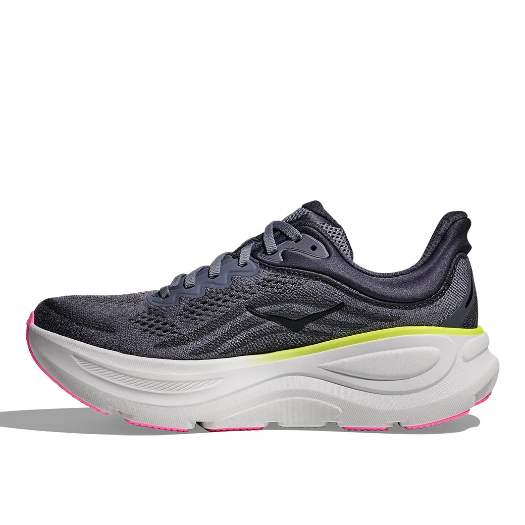 Womens Hoka Bondi 9 in Charcoal Grey/ Grey Skies Heavy Duty Running collectability - brand shoes
