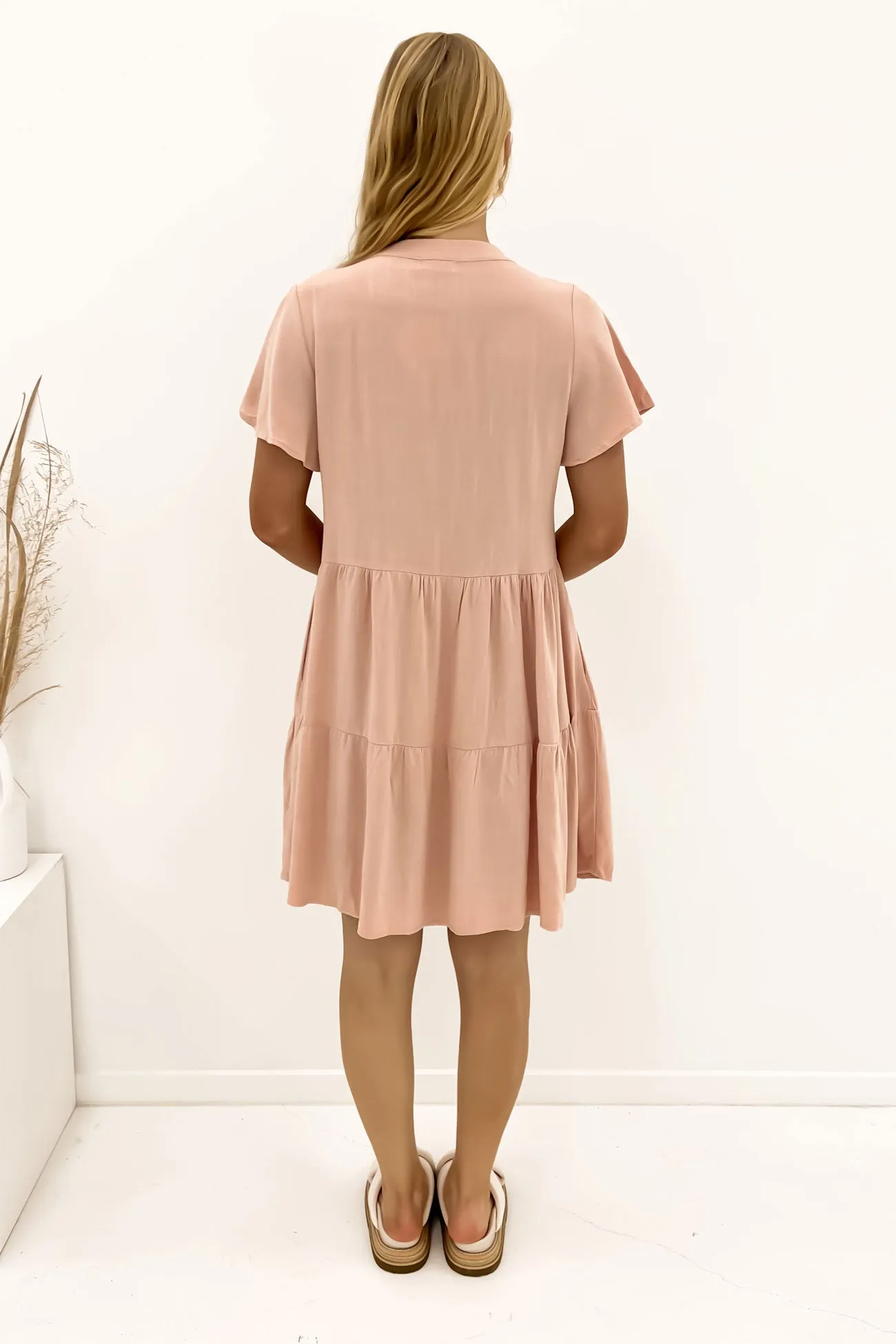 Blaire Mini Dress Blush Air Beauty Trendy Wearable
