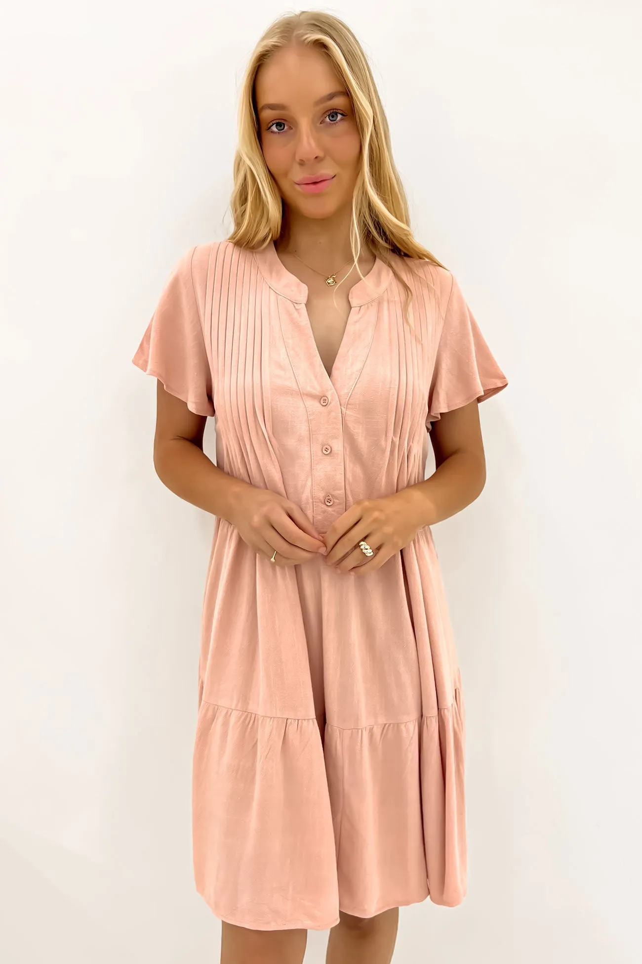PlushLining Modern Layering Blaire Mini Dress Blush