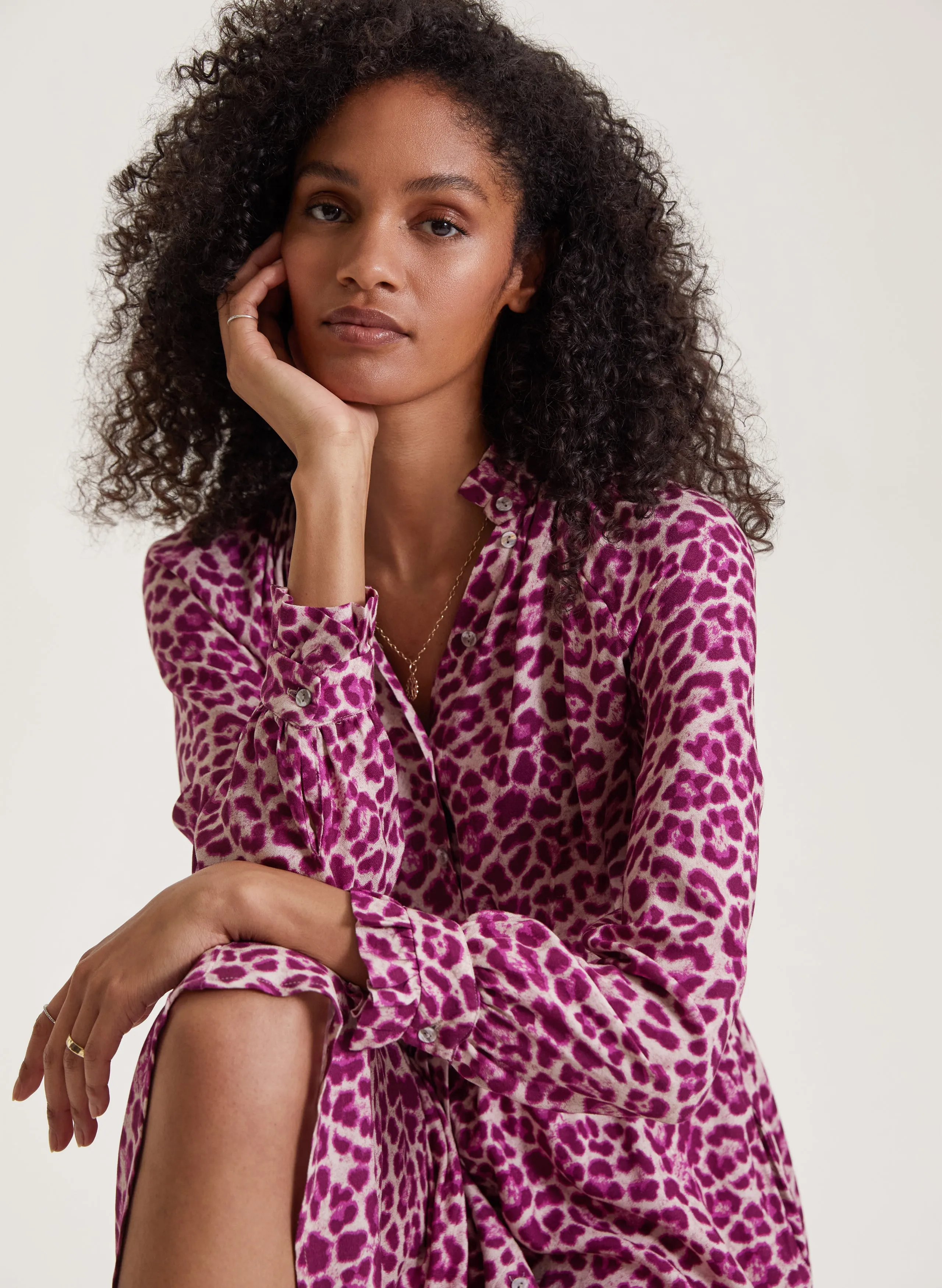 Waist Seam Luna Midi Dress