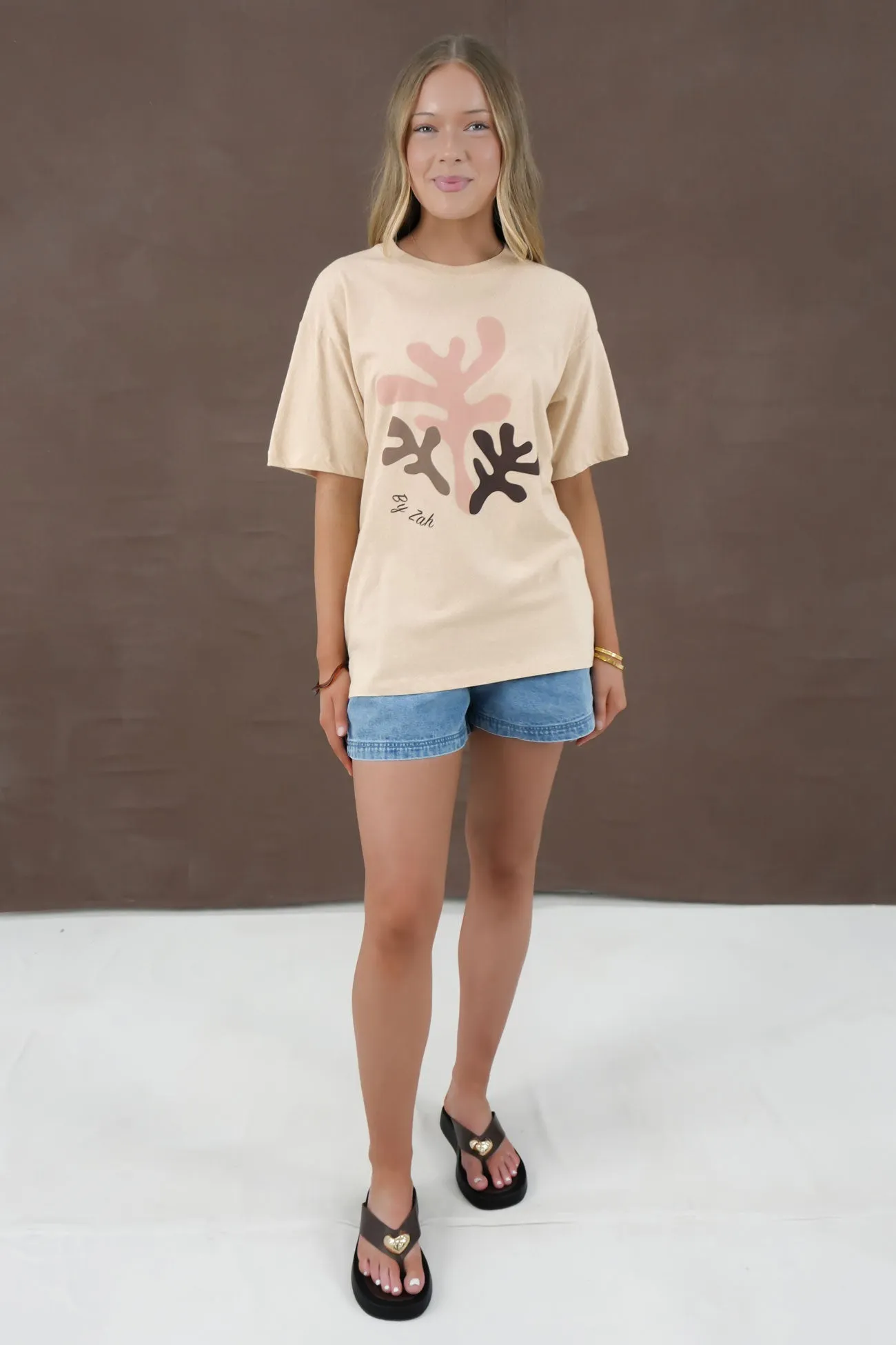 Naia Tee Beige Thermal regulation Light Casual Wear