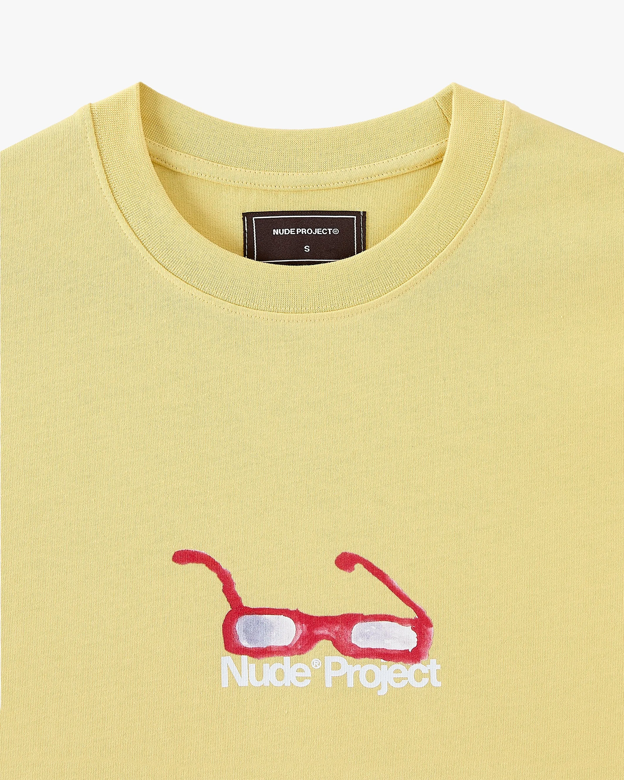 Sunglasses Tee Pale Yellow Business Outfit