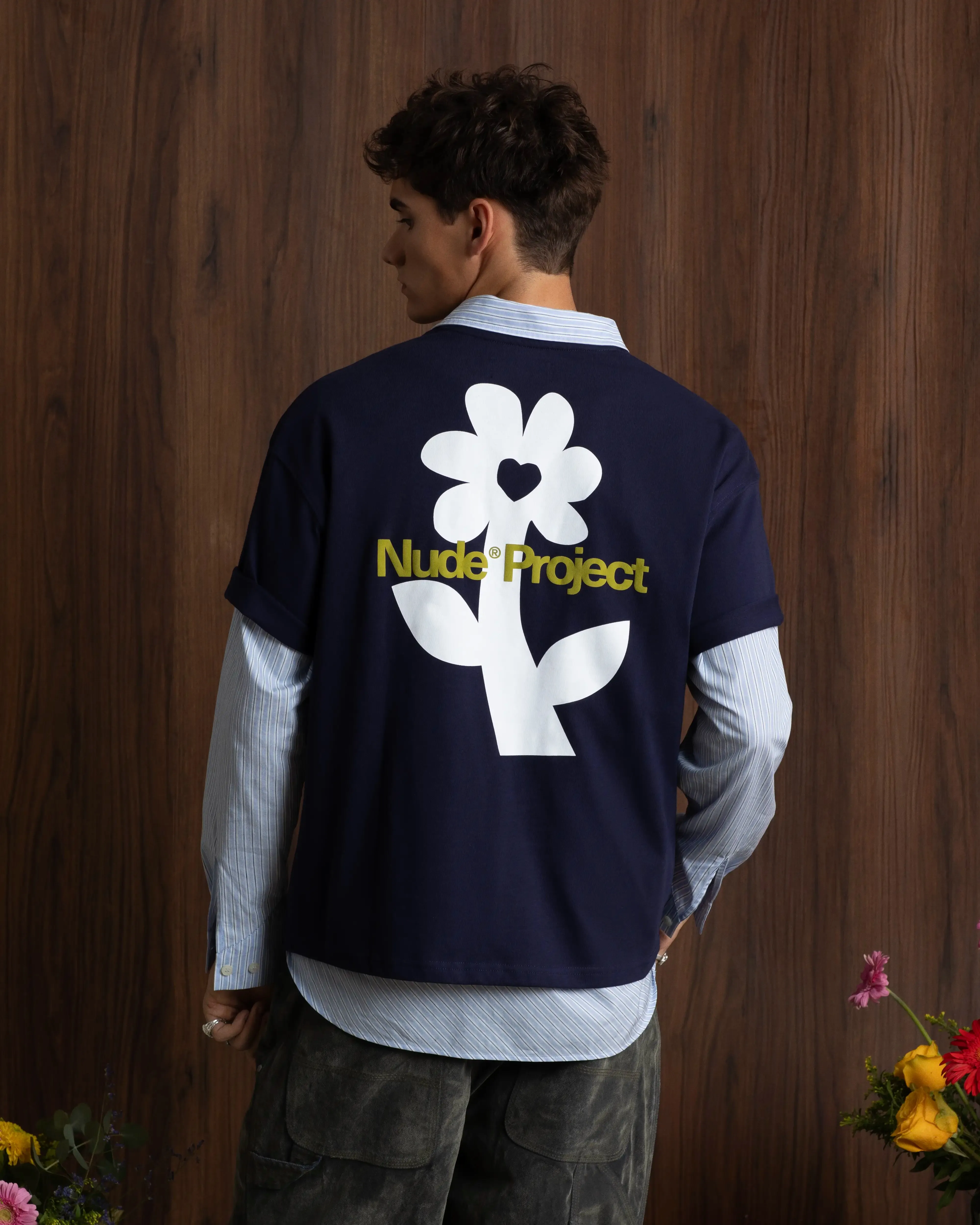 Calm Ease HypoallergenicFabric Sunny Tee Navy