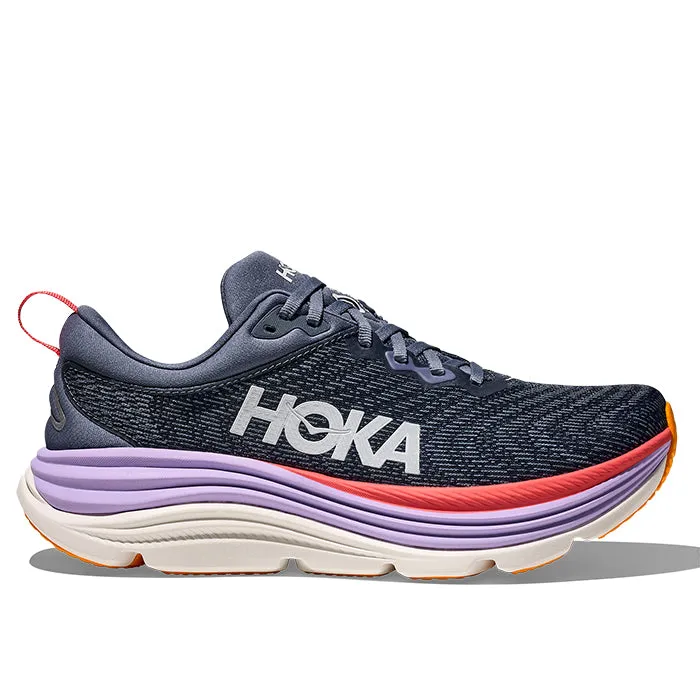 Womens Hoka Gaviota 5 in Anchor/Grapefuit Advanced Airflow