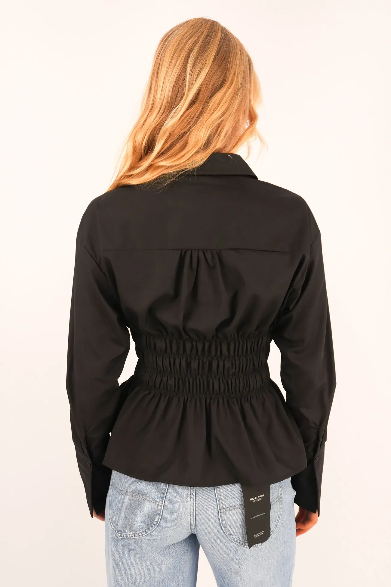 Elain Long Sleeve Shirt Black Basic Wear