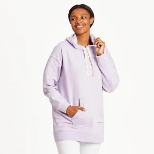Women's Solid Oversized Simply True Fleece Hoodie Essential Bold Cozy Protection