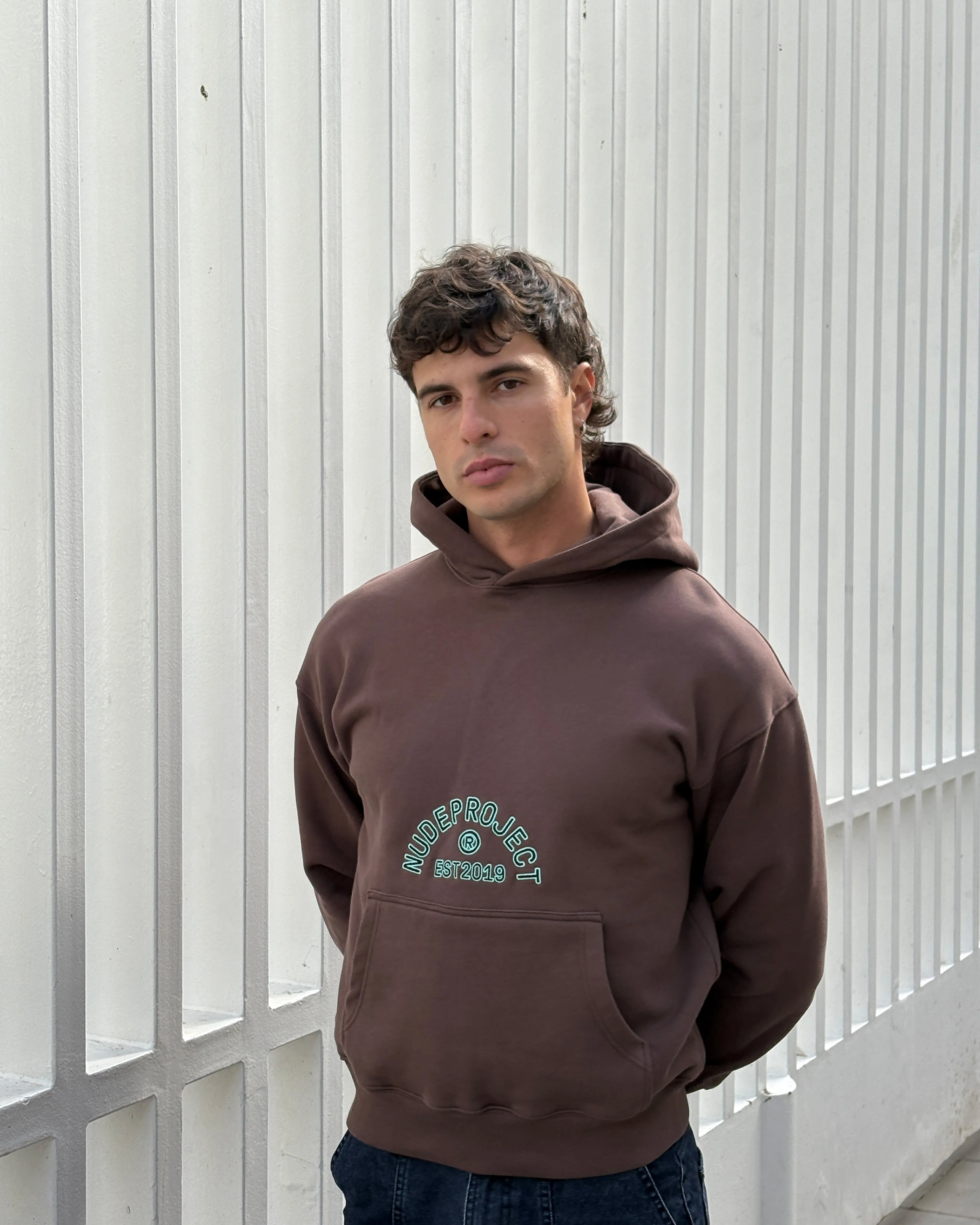 Velvet Swans Hoodie Brown