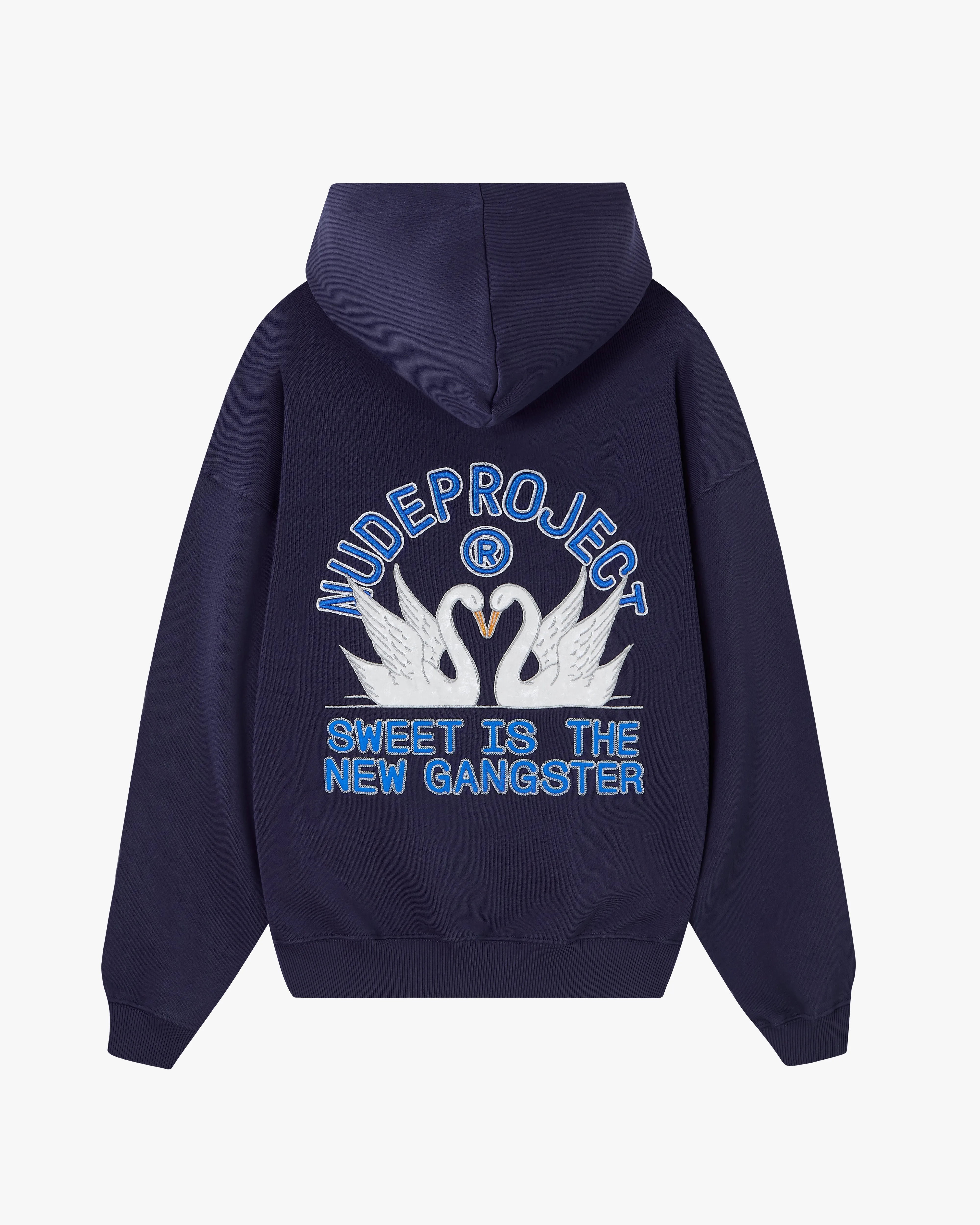 Comfy Streetwear Swans Hoodie Navy
