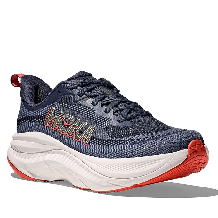 Womens Hoka Skyflow in Nautical Dusk/Anchor Marathon running