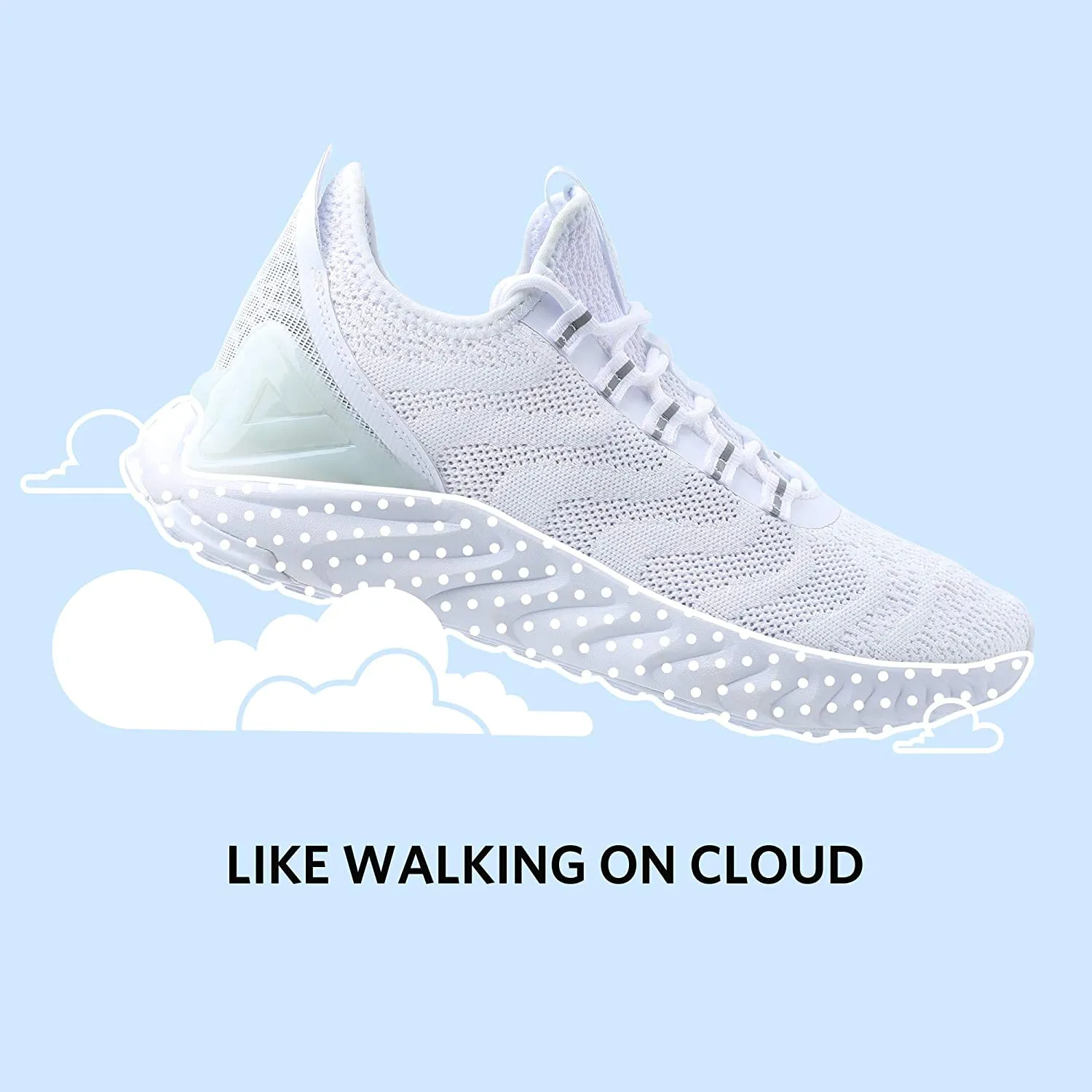 PEAK TAICHI Running Shoes Men Adaptive Smart Cushioning Trainers King Series White Show Stage