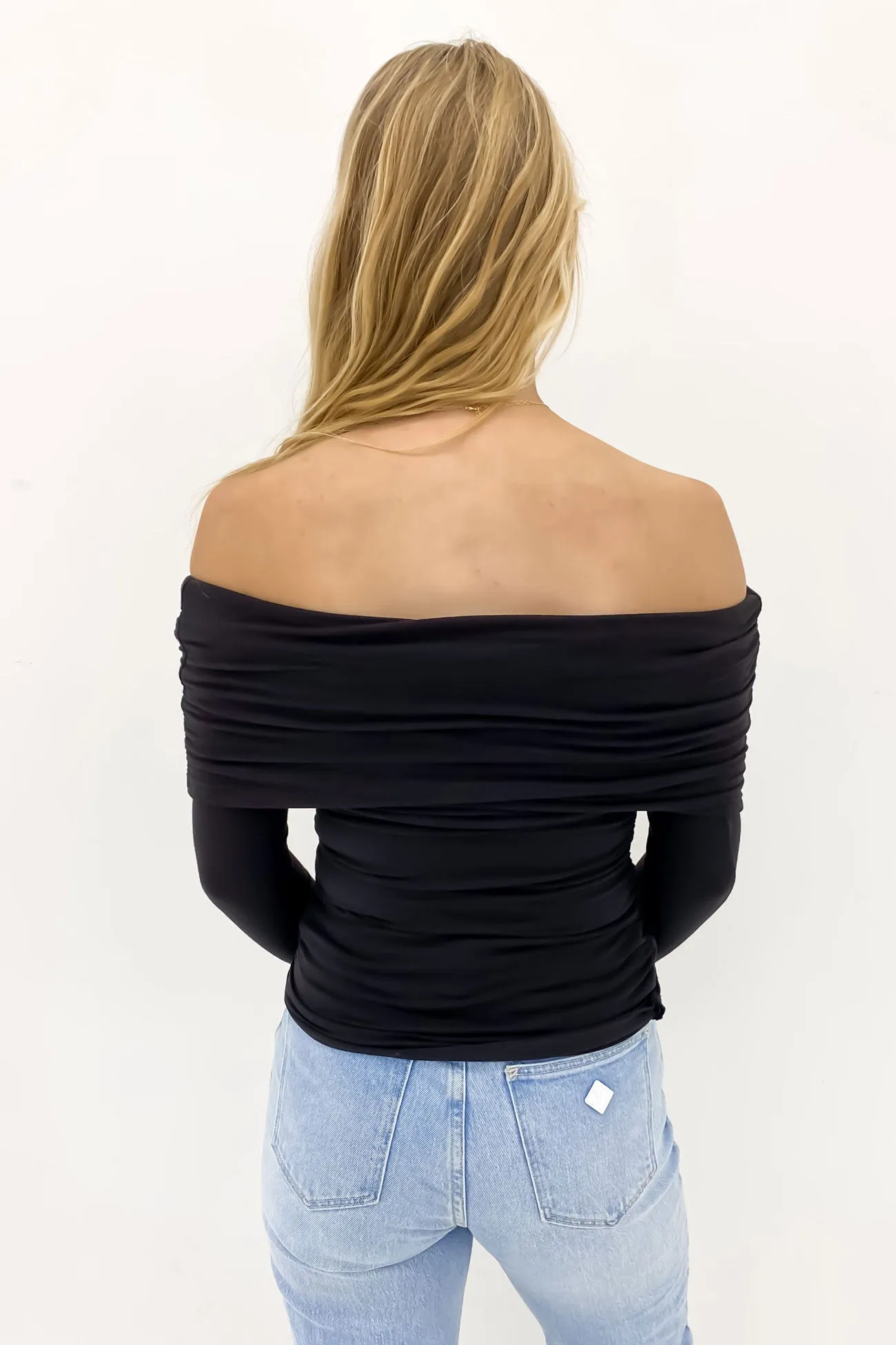 New Day Mesh Glow Ashleigh Top Black