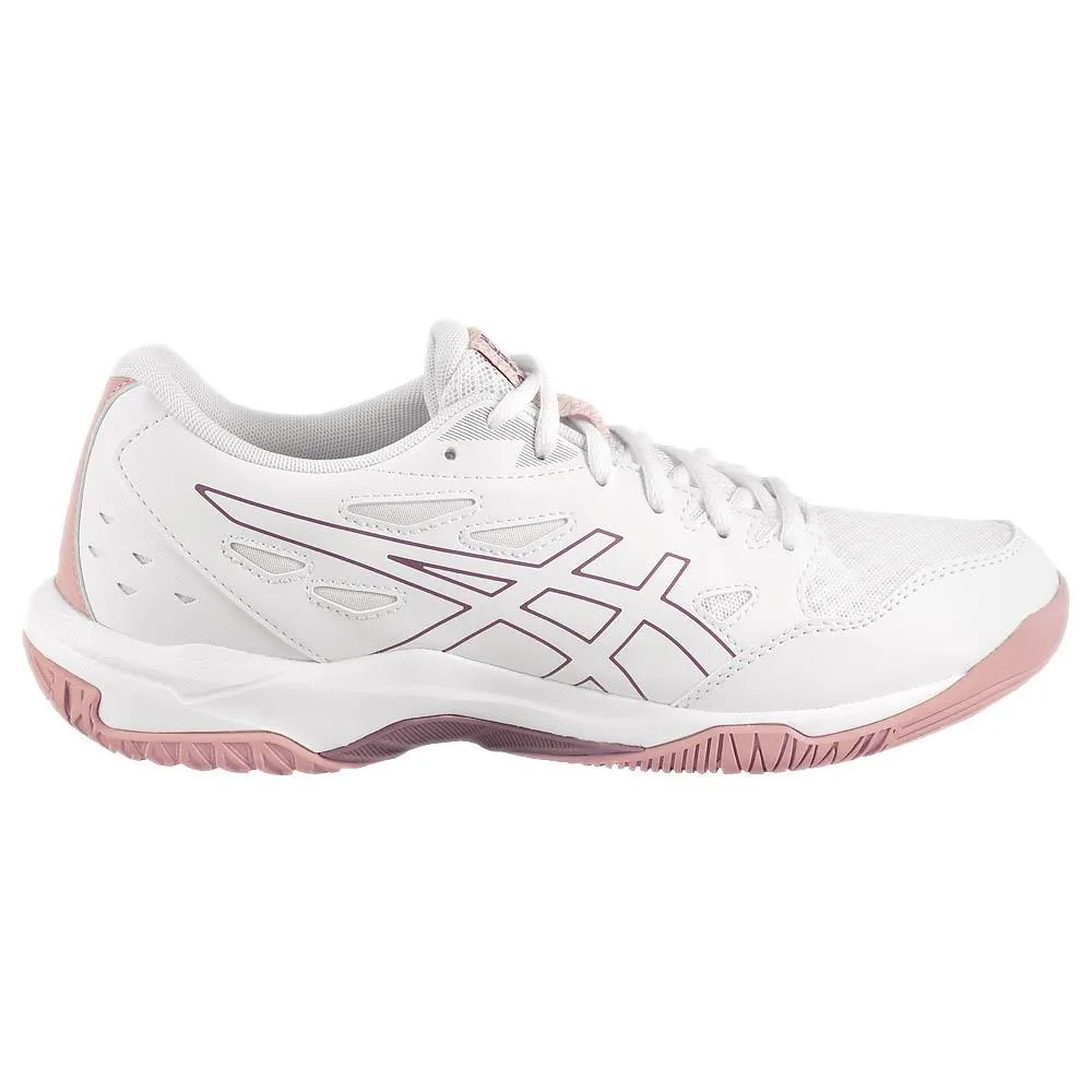 Asics Women's Gel-Rocket 11 - White/Watershed Rose Comfortable Straps