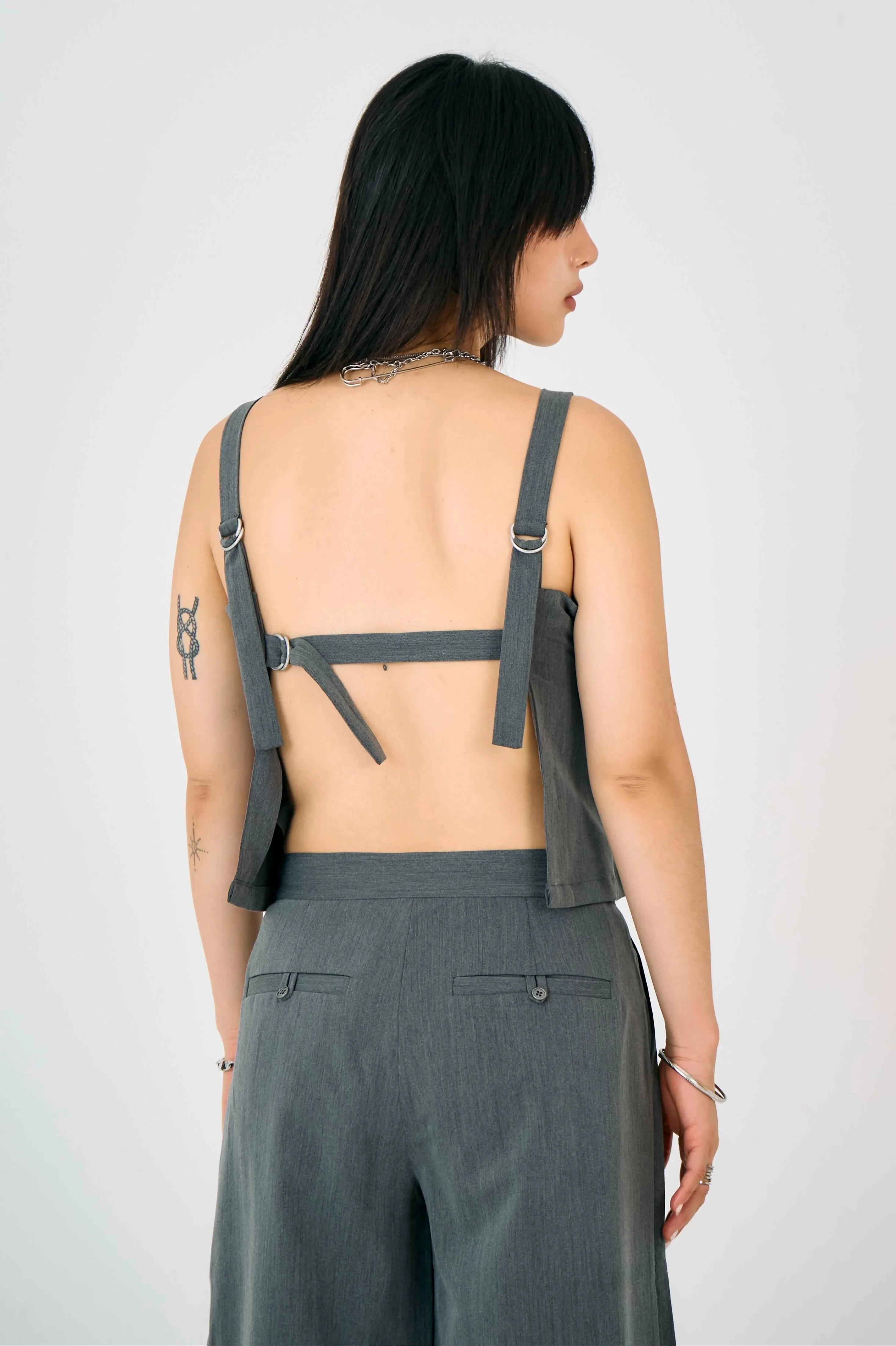 Smart Look Low Care Tailor Backless Cami Top