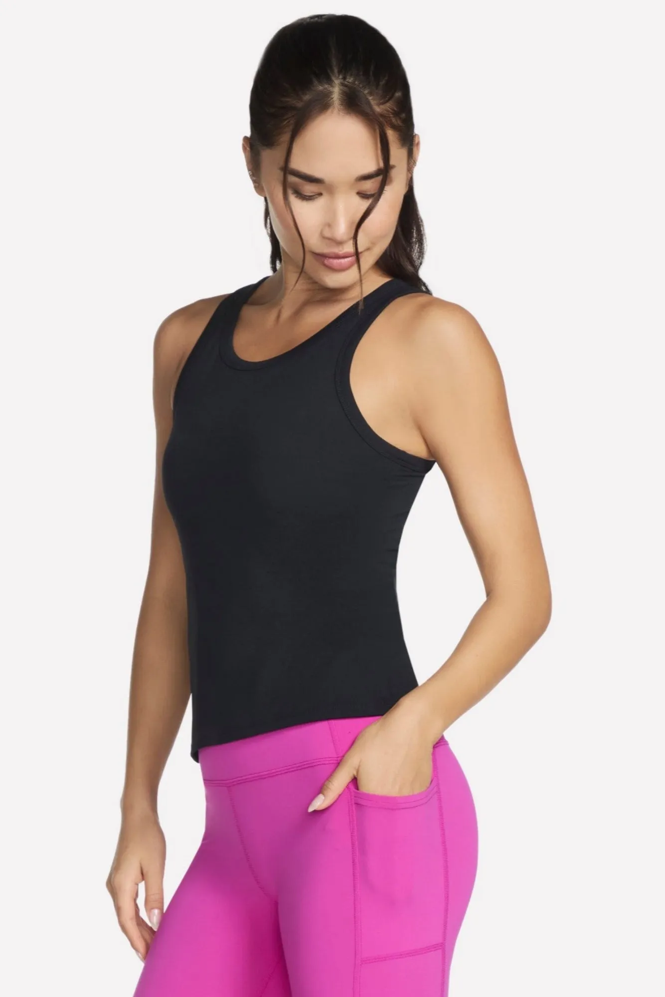 Tank | Bold Black | 0811B1 StretchableMaterial