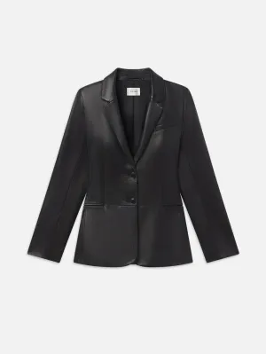 The Femme Leather Blazer -- Black MagneticClosureSystem Reinforced Seams