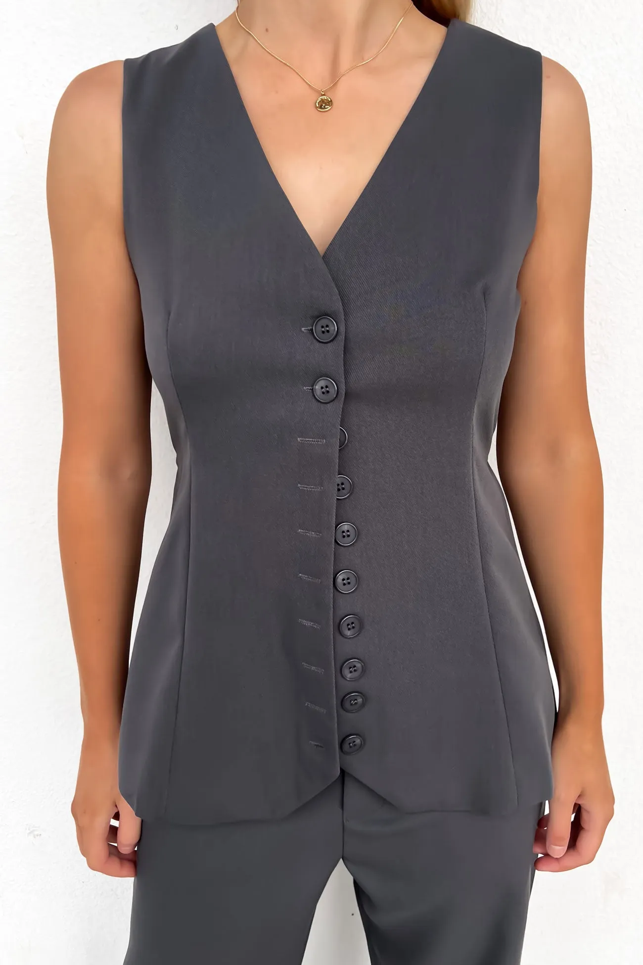 TaglessCollar Tegan Vest Grey