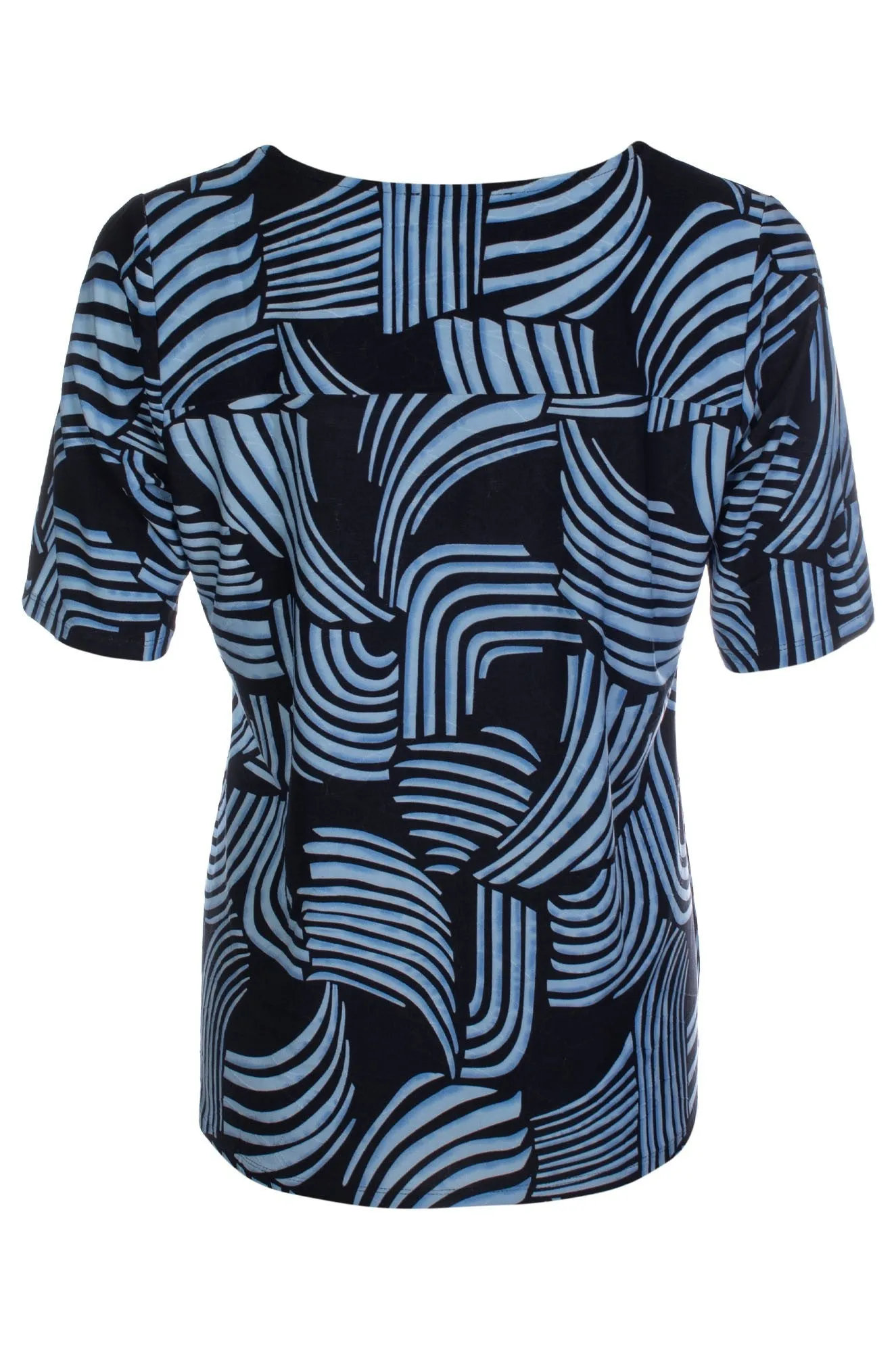 CompactKnit Printed Top | Navy Sky Geo | 7402C1