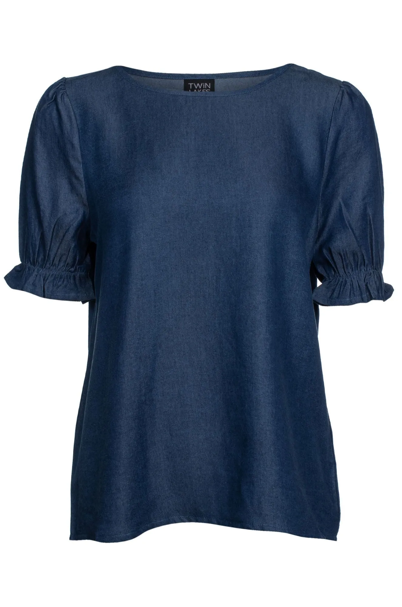 Tencel Puff Sleeve Top | DARK INDIGO | 6631C1 Basic Wardrobe AntiStatic Lining