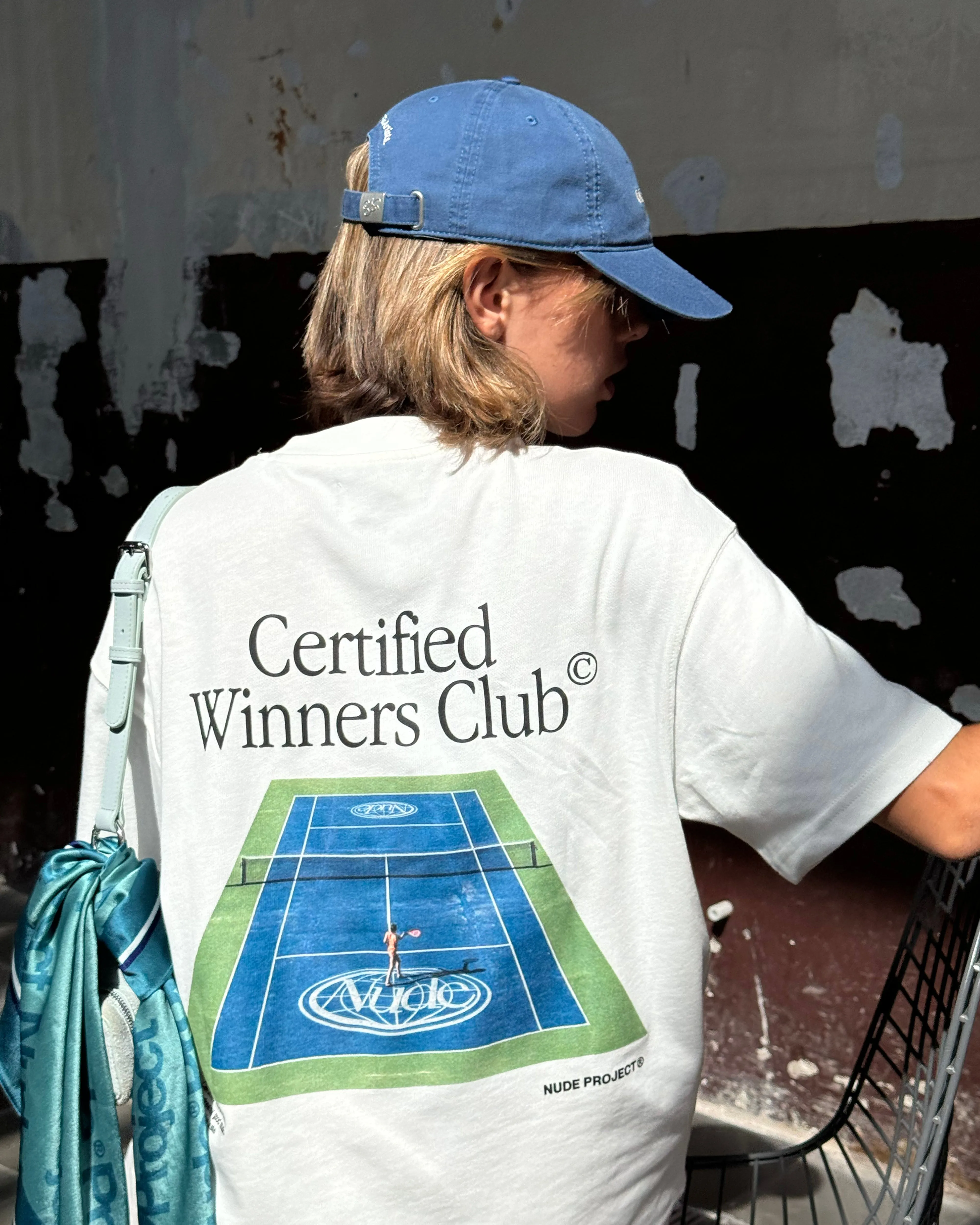 African Bold Functional Jacket Tennis Tee White