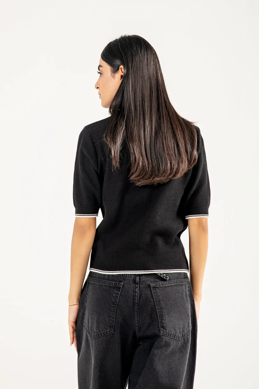 Hypoallergenic Fiber TEXTURED KNITTED POLO