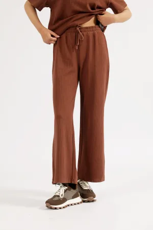TEXTURED WIDE LEG TROUSER Full Flex