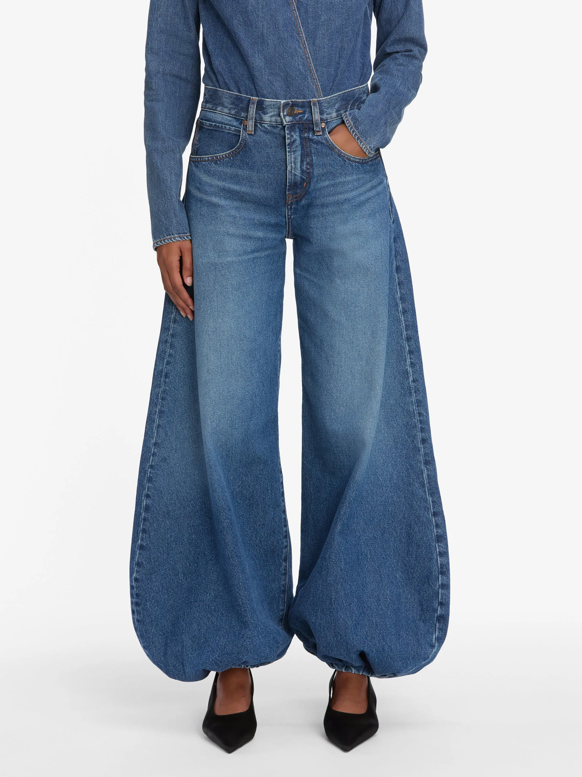 The Atelier Stage Jean -- Full Moon Tangle Free Cuffs