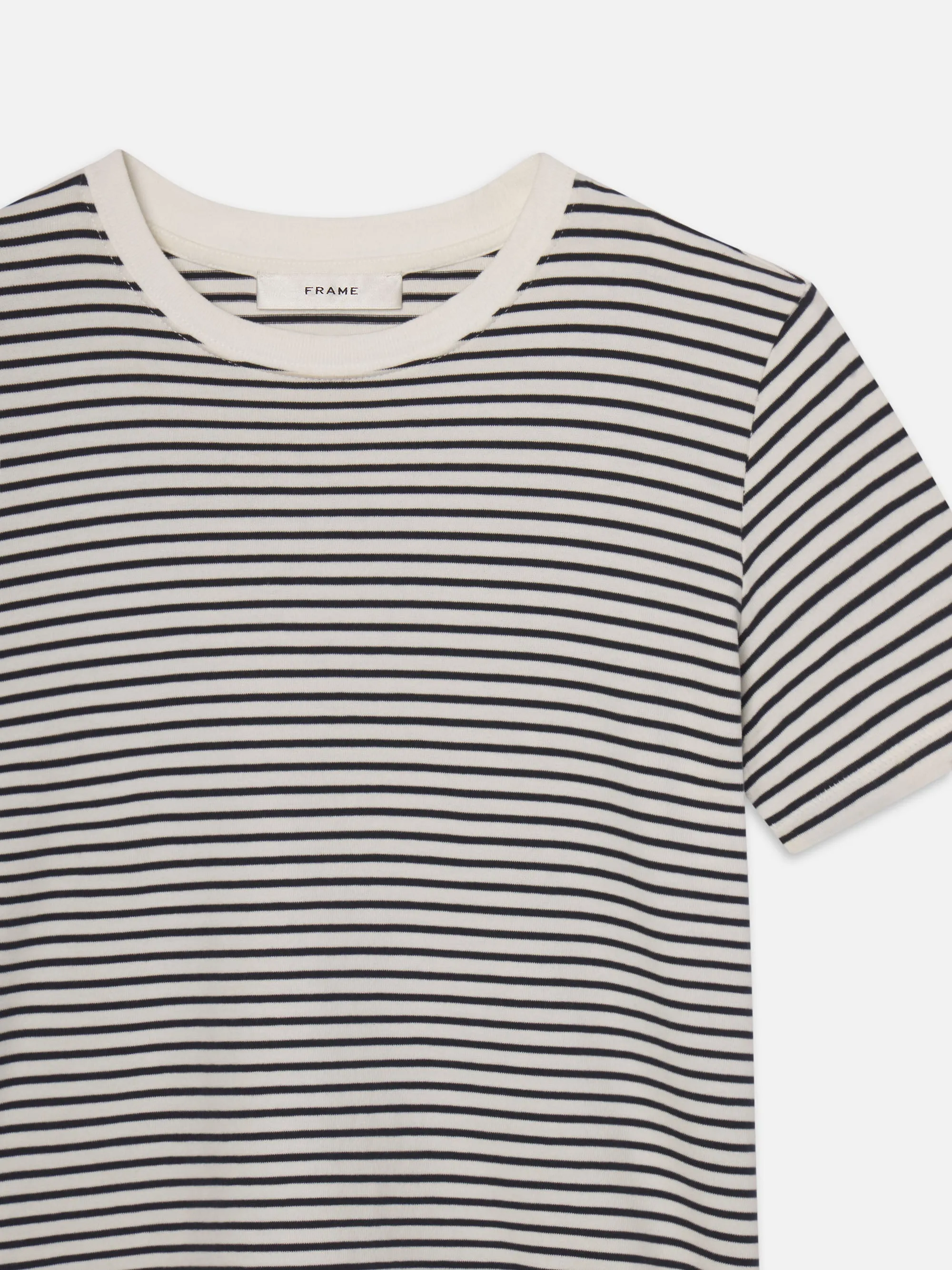 The Baby Tee -- Navy Multi Roomy Design