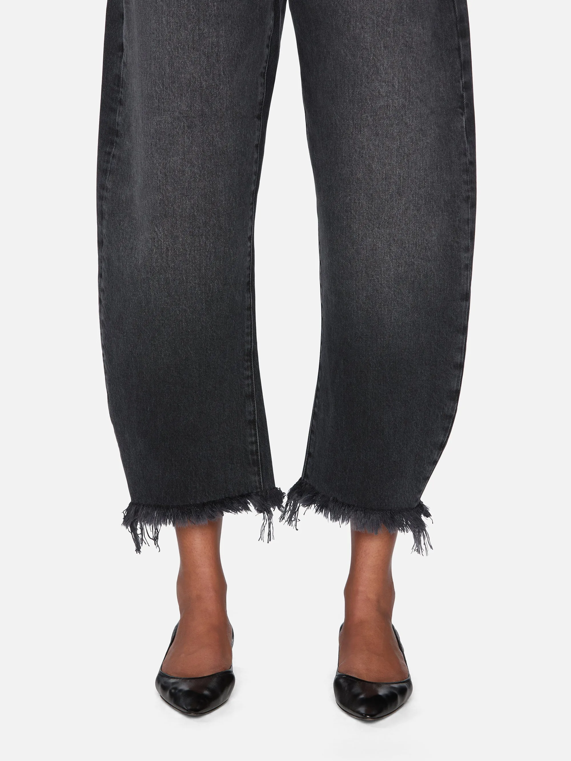 Flared bottom The Bubble Crop -- Limitless Raw Fray