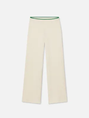 Ripstop Texture The Cable Sweat Pants -- Kelly Green Multi