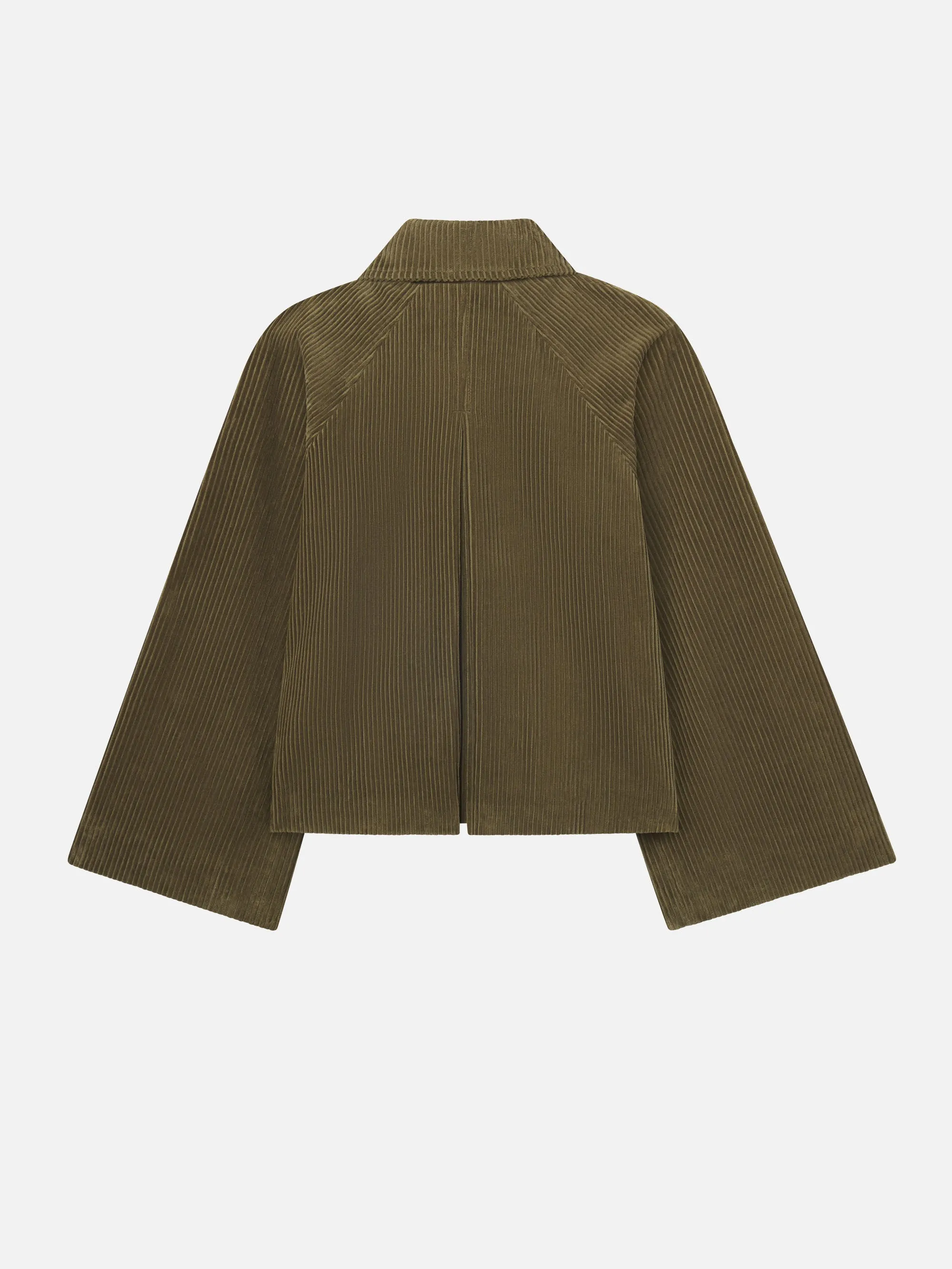 Cozy Comfort The Corduroy Swing Jacket -- Artichoke